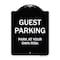 Signmission Designer Series Guest Parking, Black & White Heavy-Gauge Aluminum Sign, 24" x 18", BW-1824-23925 A-DES-BW-1824-23925 - alternate 1